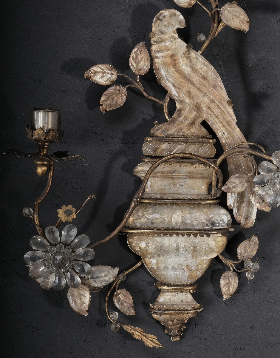Important Pair Of Sconces From Maison Baguès From The Start Of Production Around 1930.-photo-3