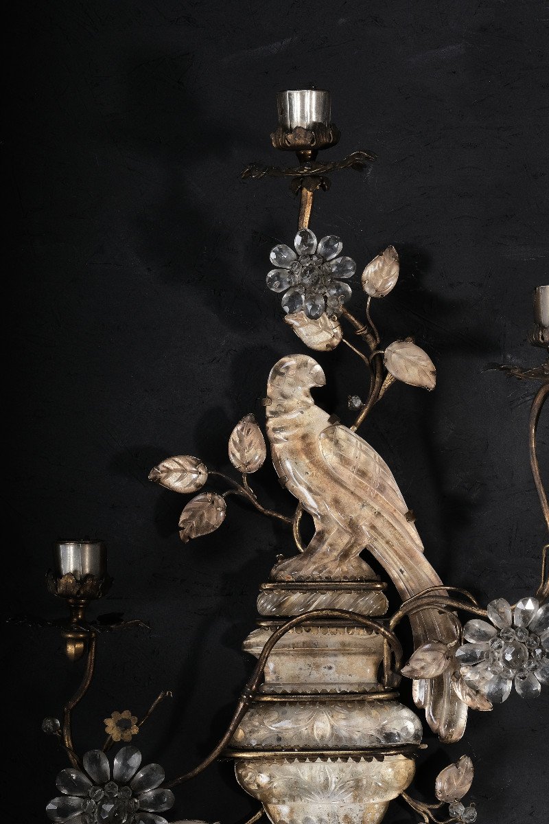 Important Pair Of Sconces From Maison Baguès From The Start Of Production Around 1930.-photo-4