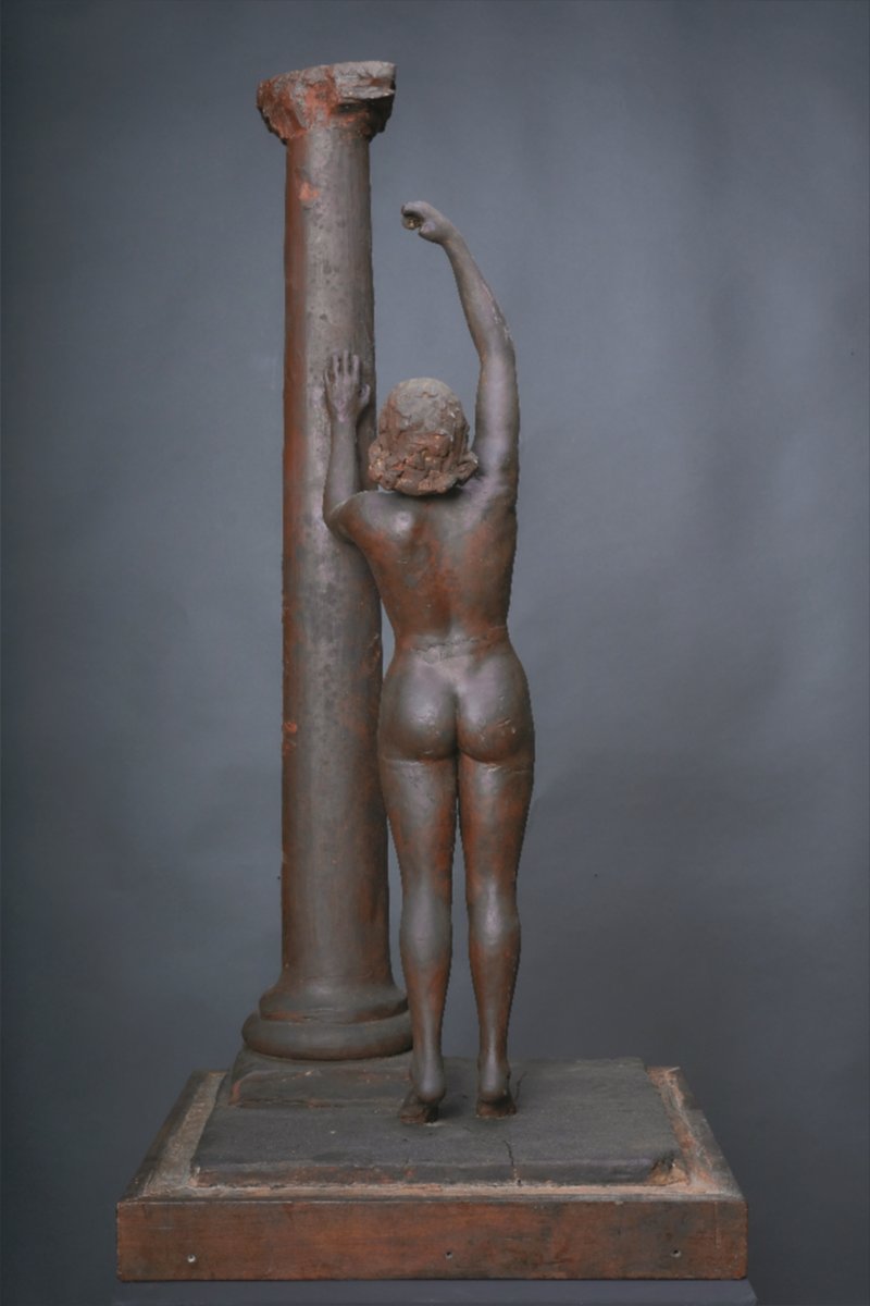 Grande étude En Cire d'Un Artiste Inconnu, France, Années 1920-photo-3