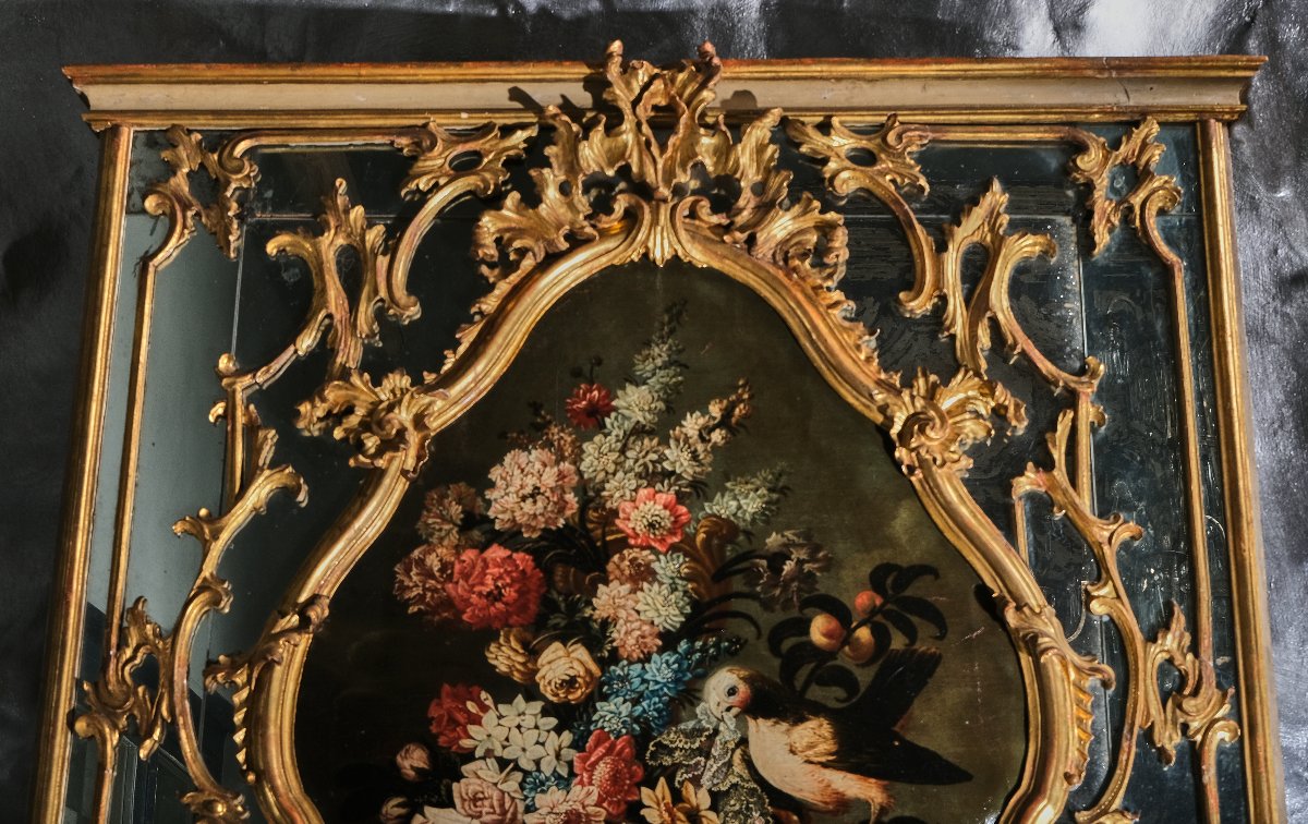 Grand Trumeau provenant de la succession d'Alberto Bruni tedesco, Turin, vers 1770-photo-3