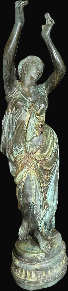 Pair Of Statues After Antoine Henri Dumaige (1830-1888) By A. Durenne, Circa 1890-photo-2