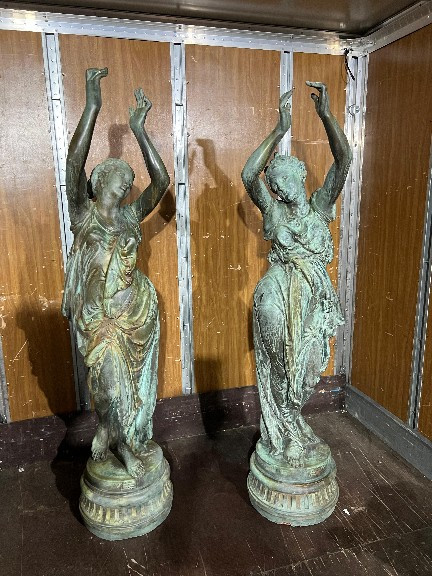 Pair Of Statues After Antoine Henri Dumaige (1830-1888) By A. Durenne, Circa 1890