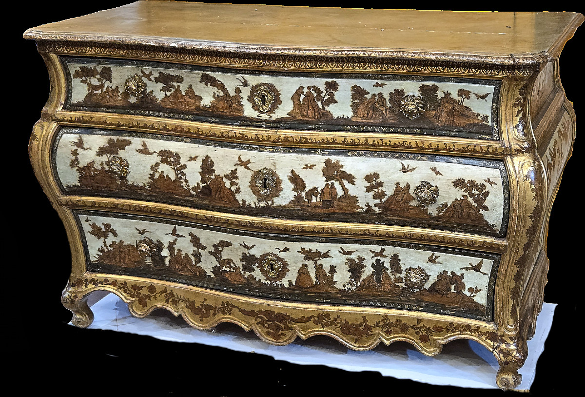 Important commode en Arte Povera, France du Sud, vers 1740-photo-2