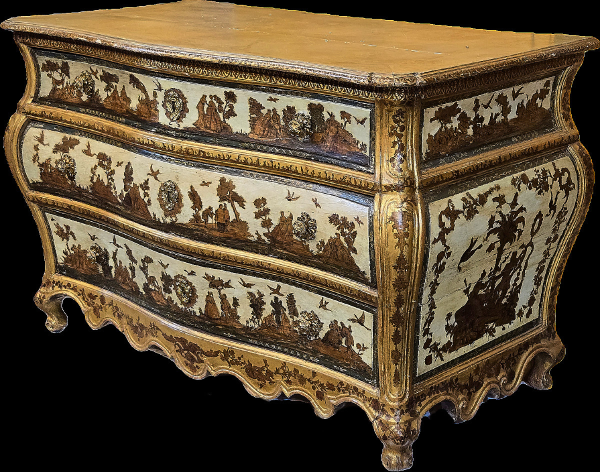 Important commode en Arte Povera, France du Sud, vers 1740