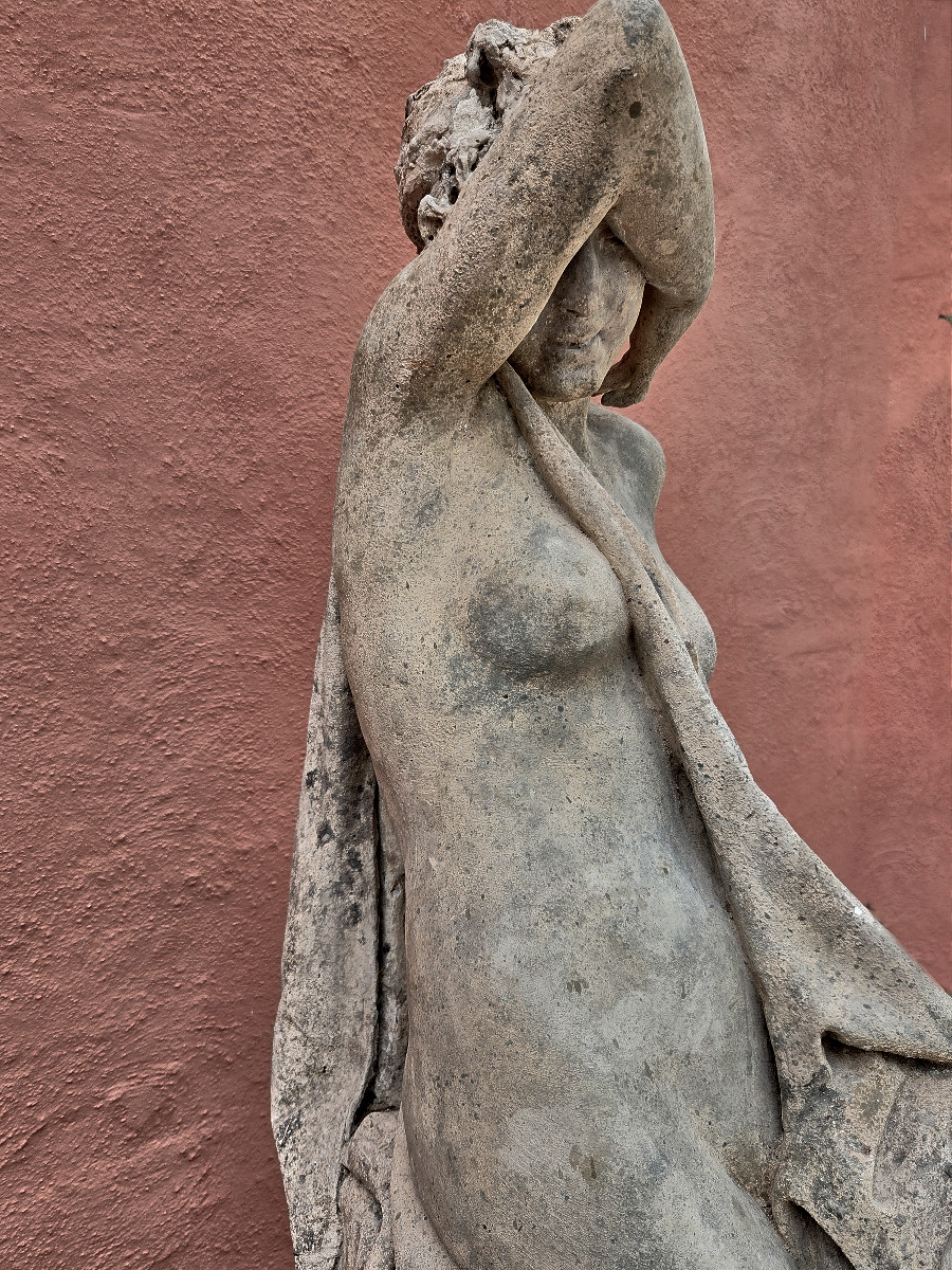 Grâce nue avec Toison d'or, attribué à Umberto Baglioni (1893-1965), Turin, vers 1930-photo-3