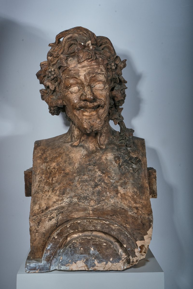 Dionysus And Ariadne, Terracotta Busts, Italy 1800-photo-2