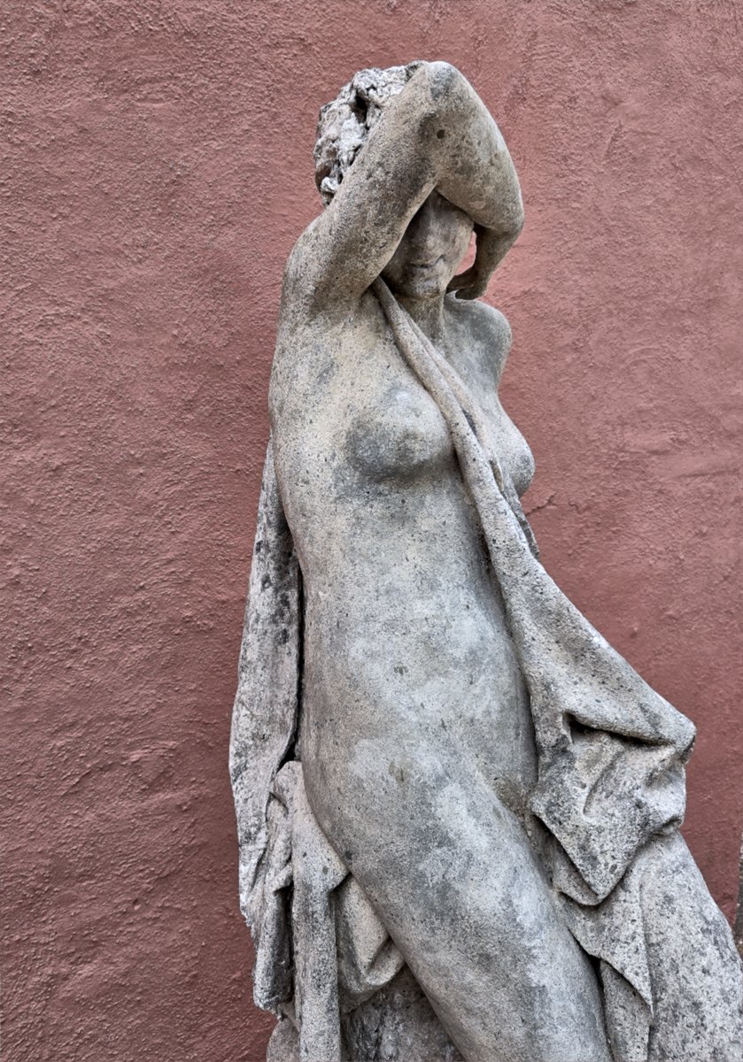 Grace Nude With Golden Fleece, Attributed To Umberto Baglioni (1893-1965), Turin, Circa 1930-photo-2