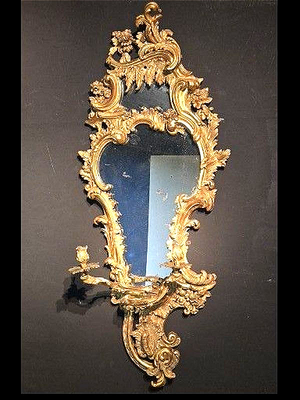 Paire de miroirs importants de style George II, Londres, vers 1770, étiquette de William Froom-photo-4