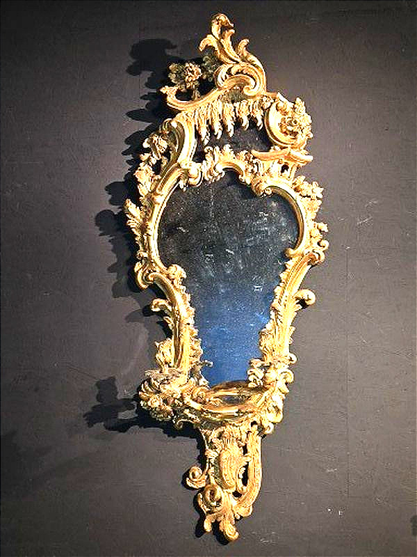 Paire de miroirs importants de style George II, Londres, vers 1770, étiquette de William Froom-photo-2