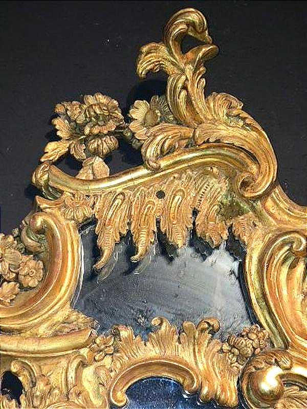 Paire de miroirs importants de style George II, Londres, vers 1770, étiquette de William Froom-photo-2