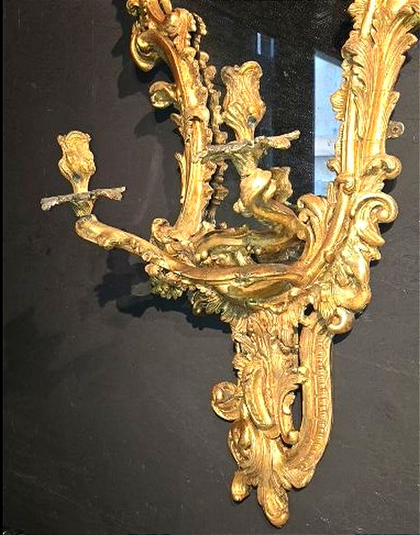 Paire de miroirs importants de style George II, Londres, vers 1770, étiquette de William Froom-photo-5