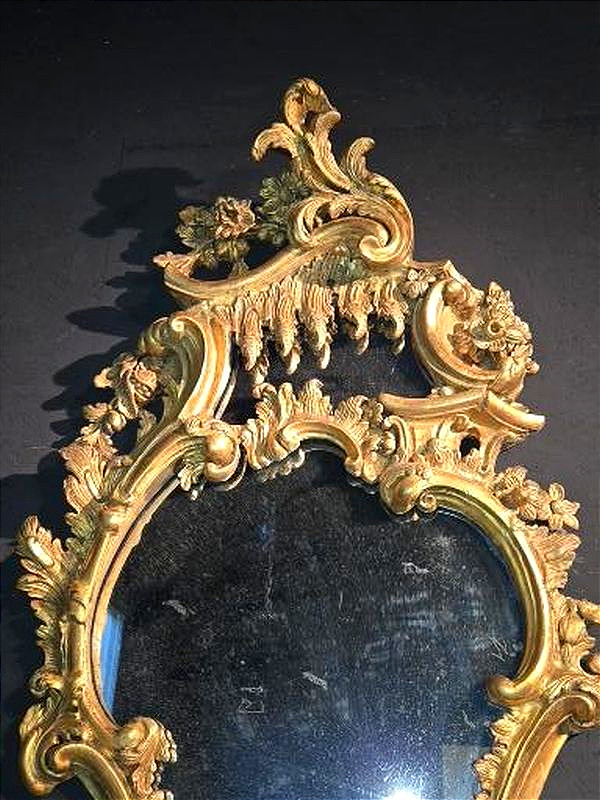 Paire de miroirs importants de style George II, Londres, vers 1770, étiquette de William Froom-photo-6