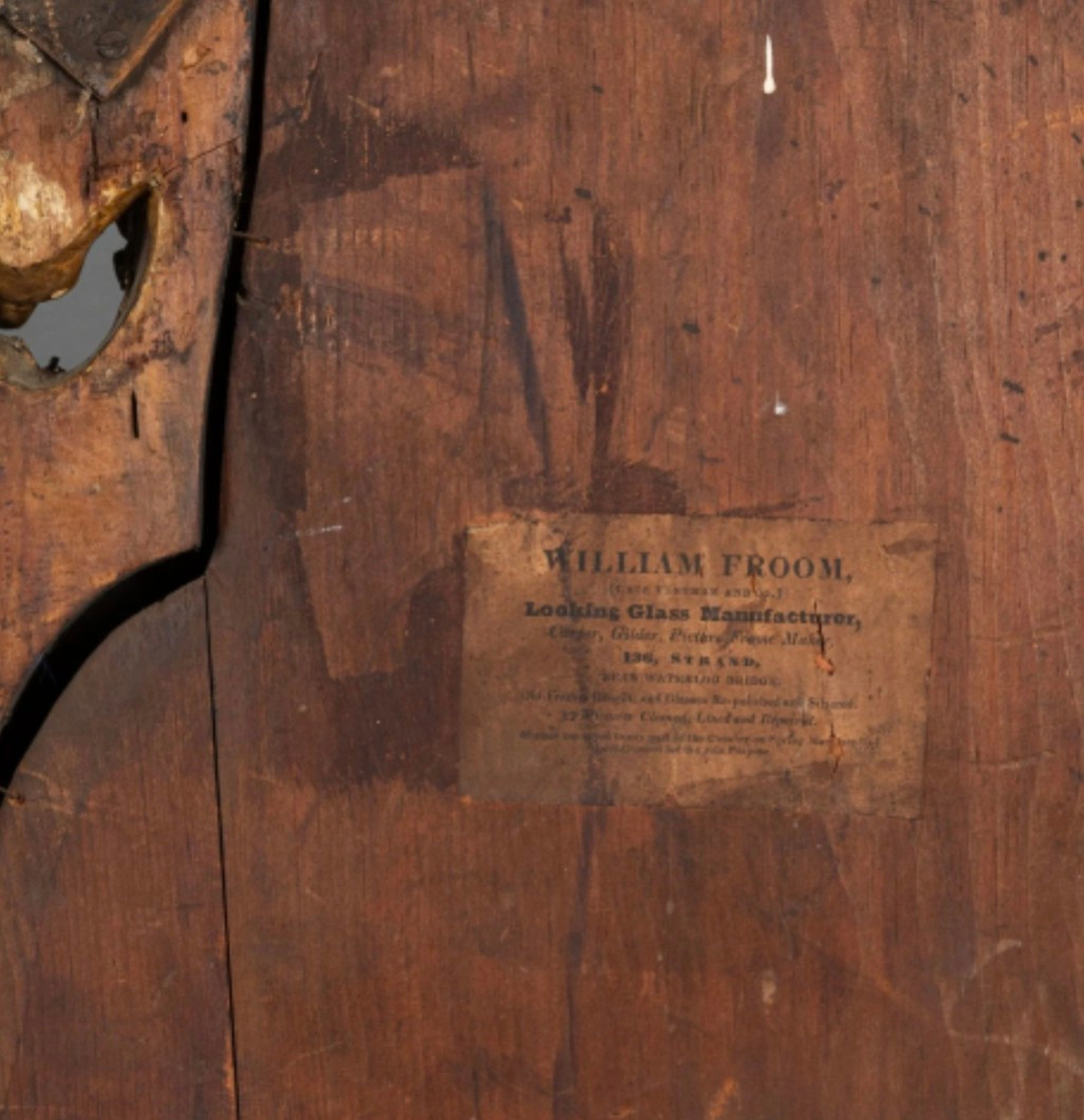 Paire de miroirs importants de style George II, Londres, vers 1770, étiquette de William Froom-photo-7
