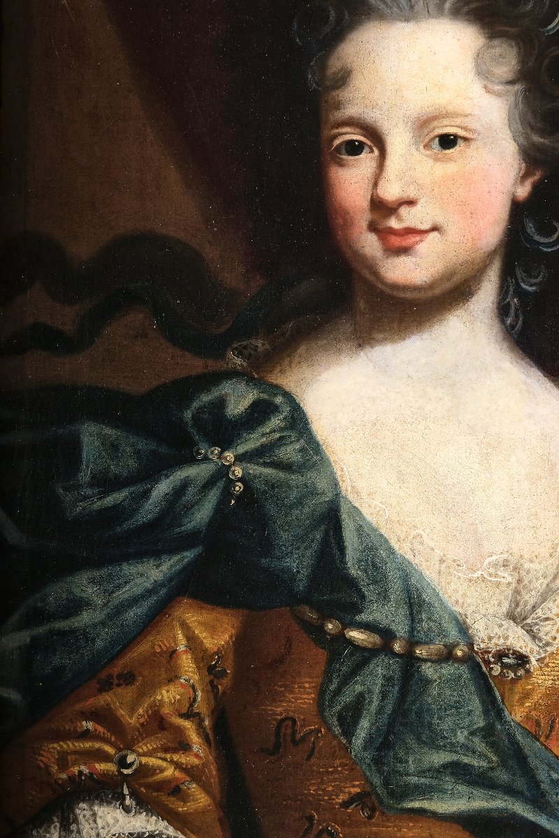 Pierre Gobert Attr, (1662 - 1744 Paris), Portrait De Marie-adélaïde De Savoie, Paris-photo-4