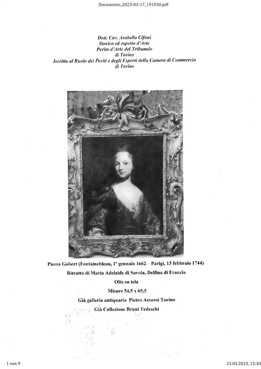 Pierre Gobert Attr, (1662 - 1744 Paris), Portrait De Marie-adélaïde De Savoie, Paris-photo-7
