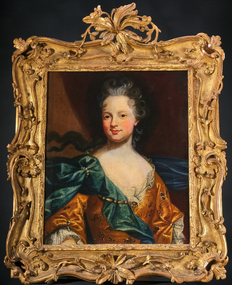 Pierre Gobert Attr, (1662 - 1744 Paris), Portrait De Marie-adélaïde De Savoie, Paris