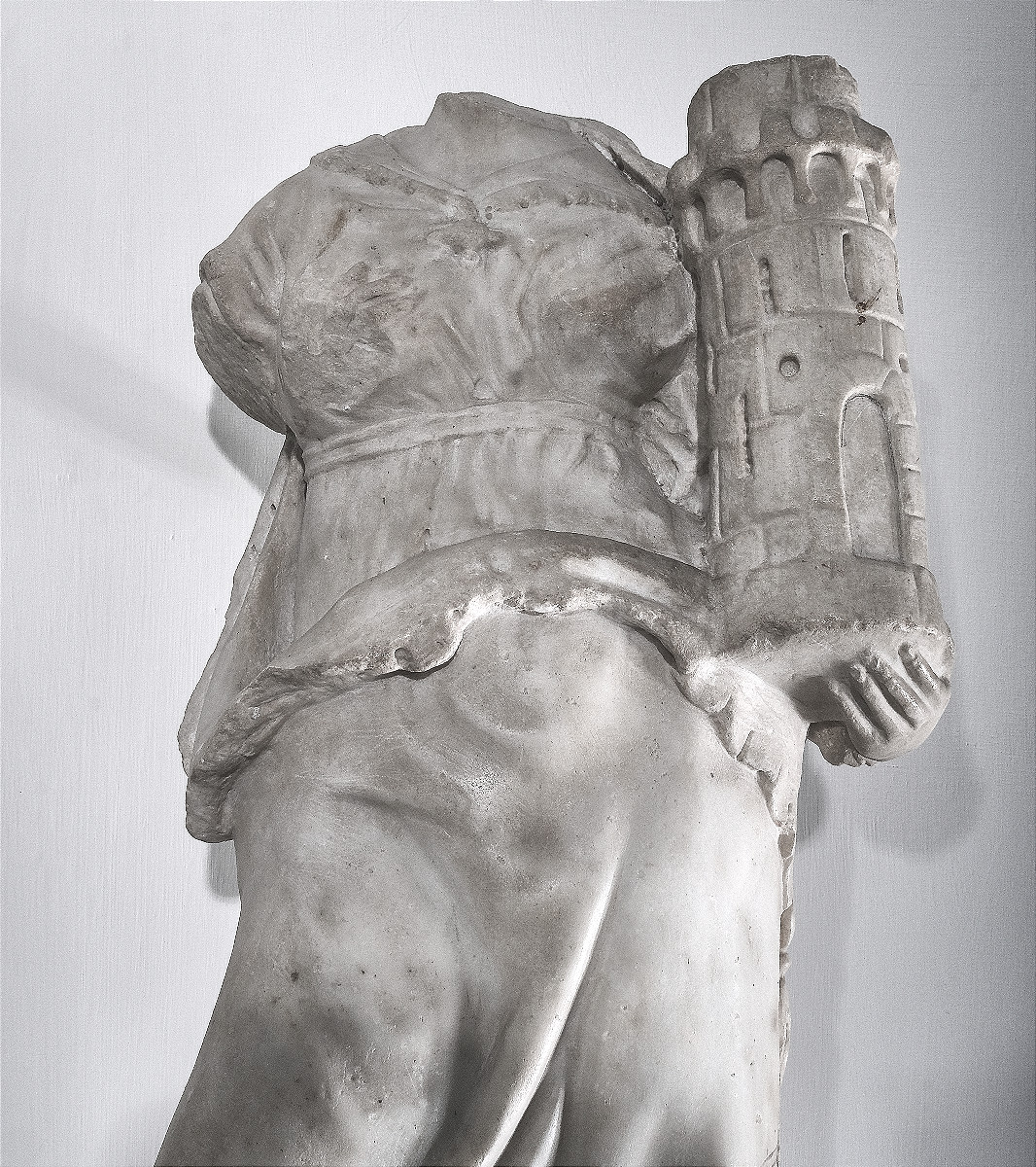 Statue Of St. Barbara In White Marble, Italy, Dated 1539-photo-2