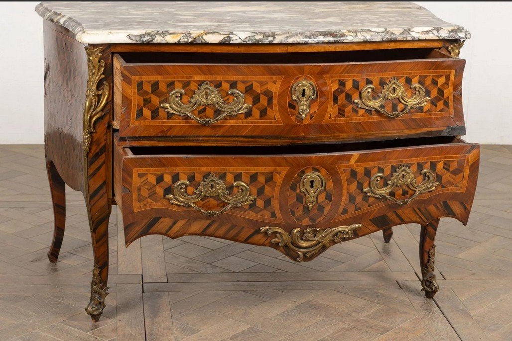 Louis XV-style Chest Of Drawers, Germany/dresden, Circa 1760-photo-2