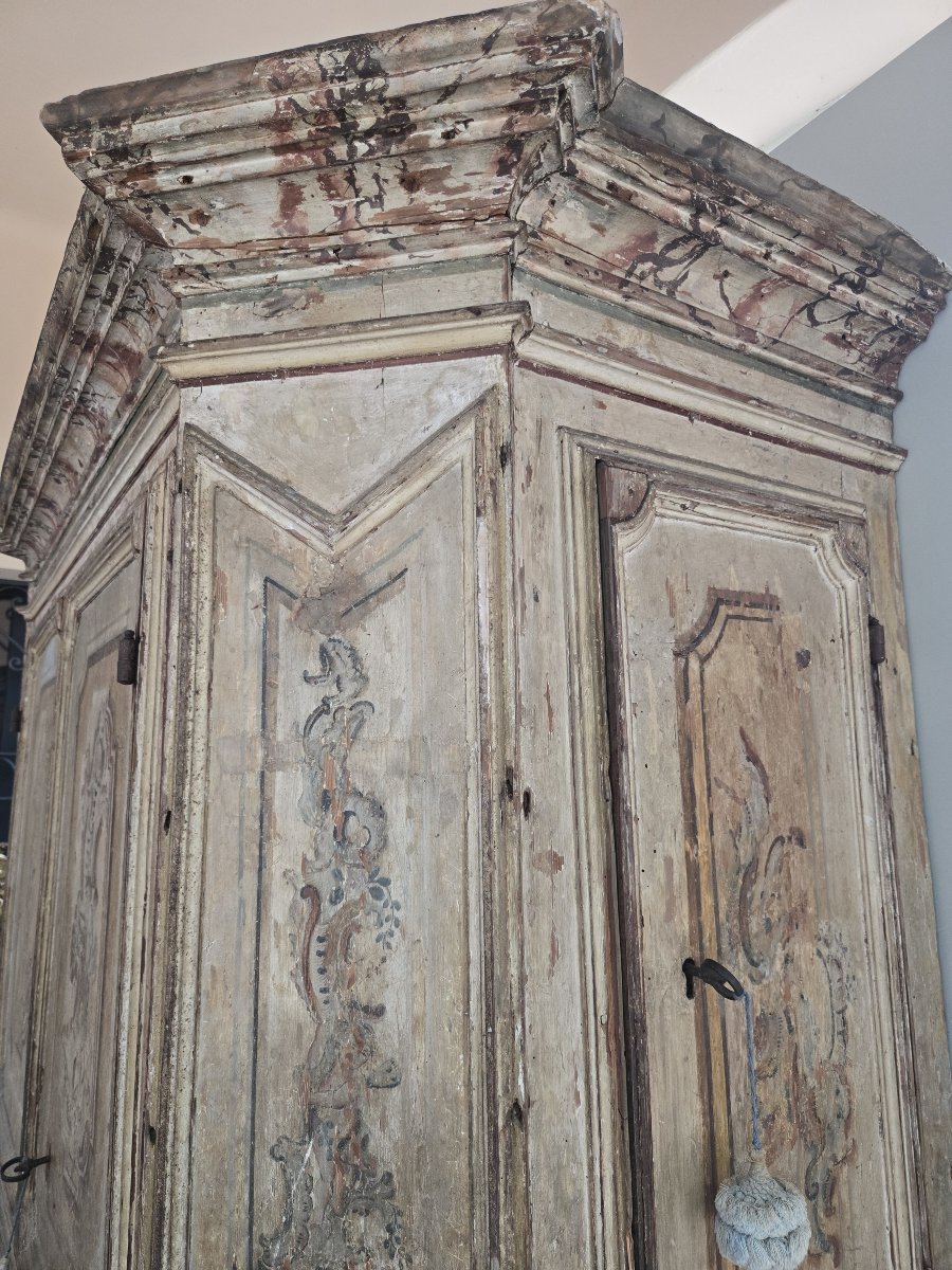 Important armoire peint, Genes, fin 17e-photo-4