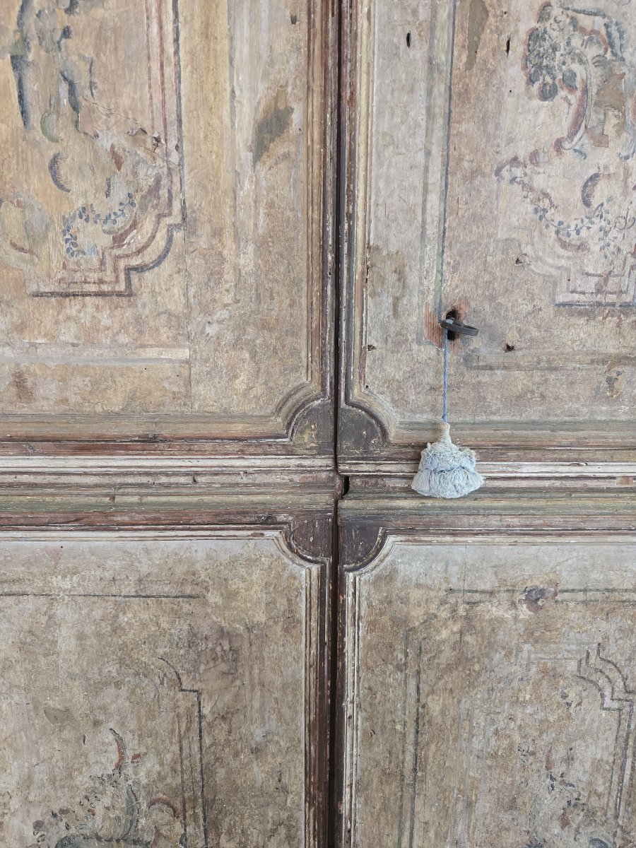 Important armoire peint, Genes, fin 17e-photo-3