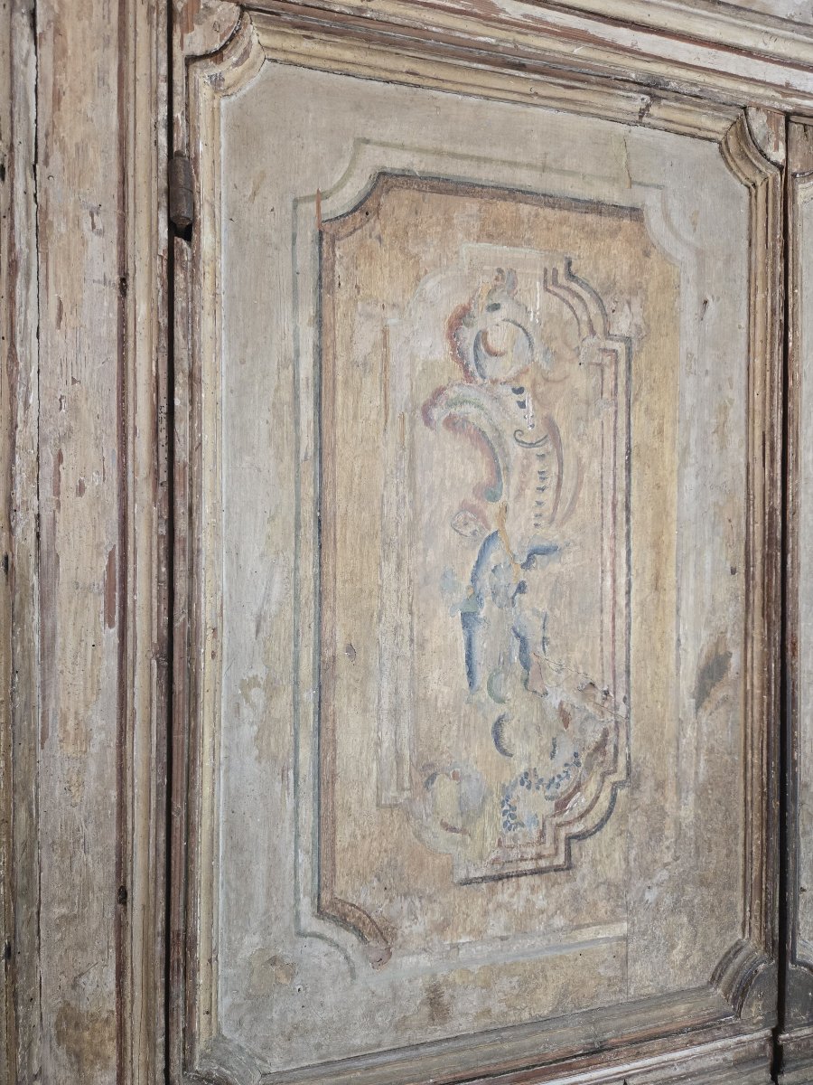 Important armoire peint, Genes, fin 17e-photo-5