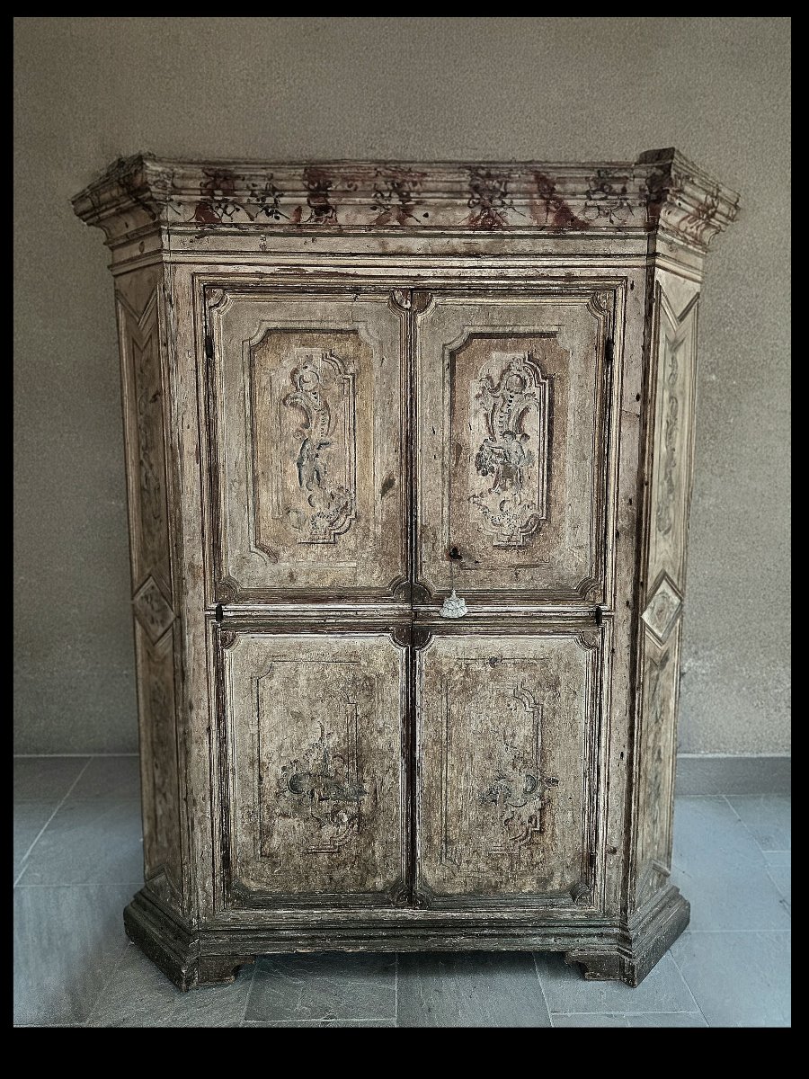 Important armoire peint, Genes, fin 17e