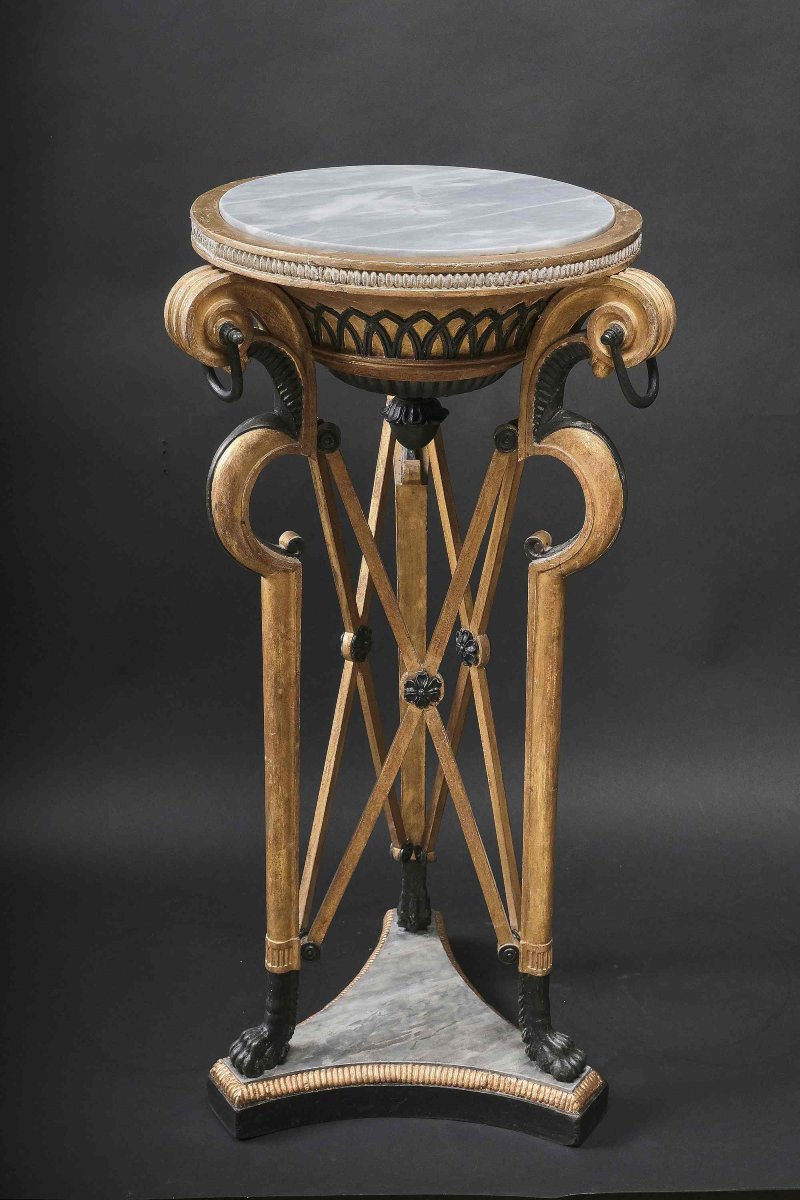 Rare Athénienne Dorée, Probablement Suède, 19ème Siècle