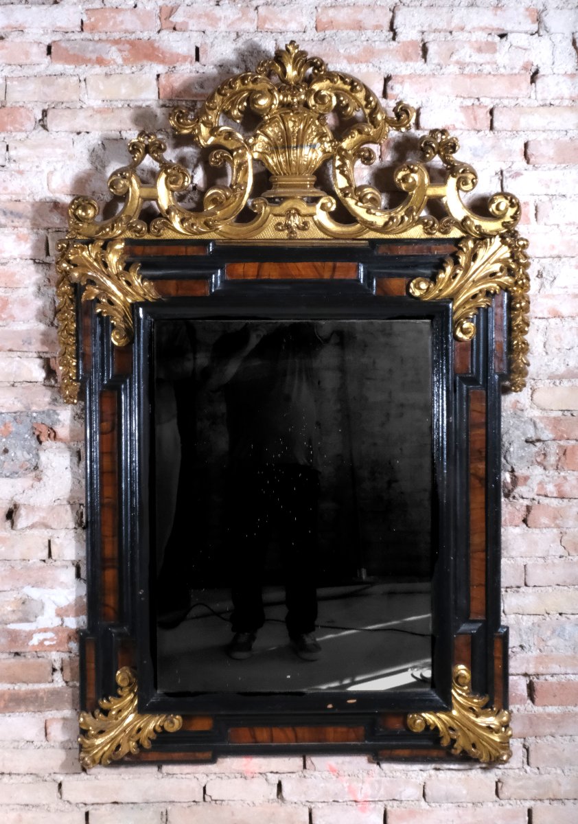 Large Regency-era Mirror, Rome, 18th Century-photo-2