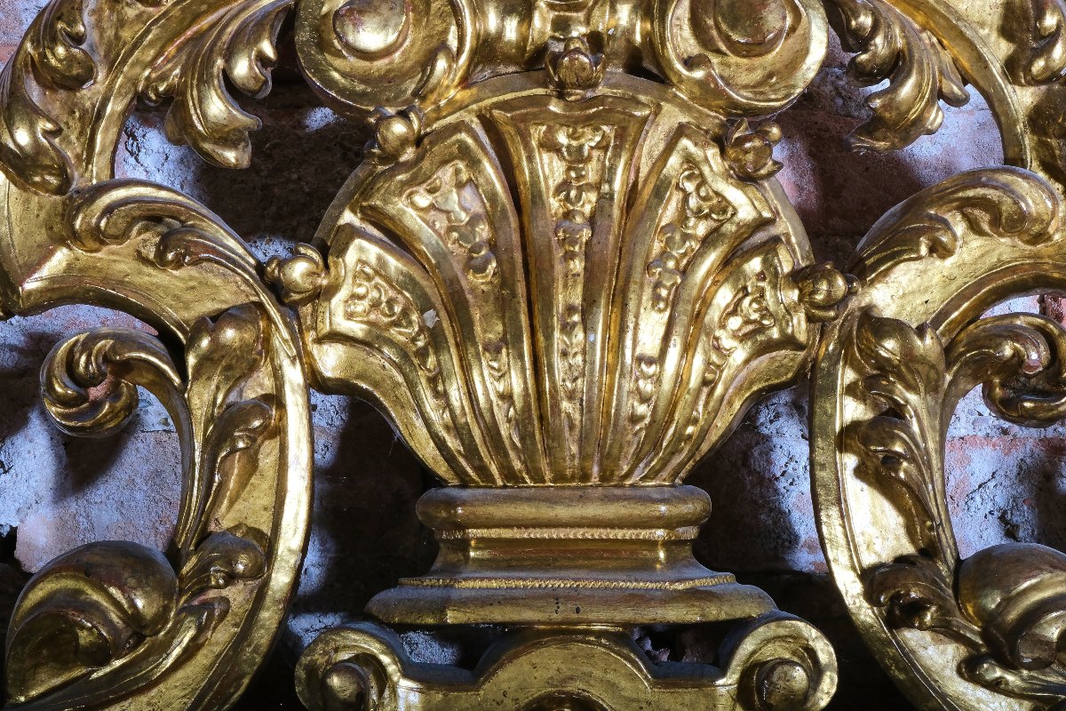 Large Regency-era Mirror, Rome, 18th Century-photo-2