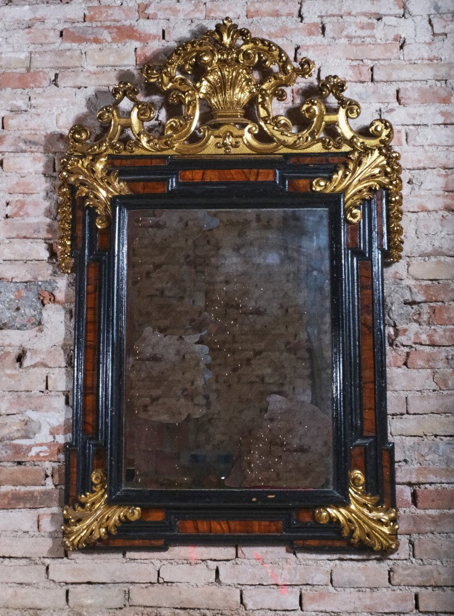 Large Regency-era Mirror, Rome, 18th Century-photo-5