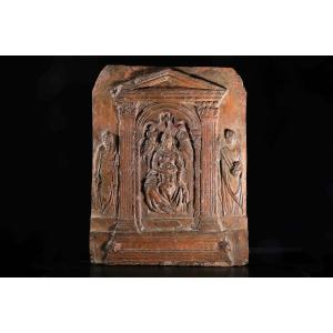 l'Annonciation, Périmètre De Francesco Di Simone Ferrucci (1437-1493, Toscane, 15e