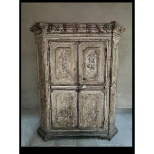Large Painted Cabinet, Genoa, Late 17th Century