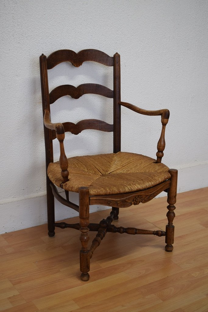 Provencal Armchair In Walnut-photo-2