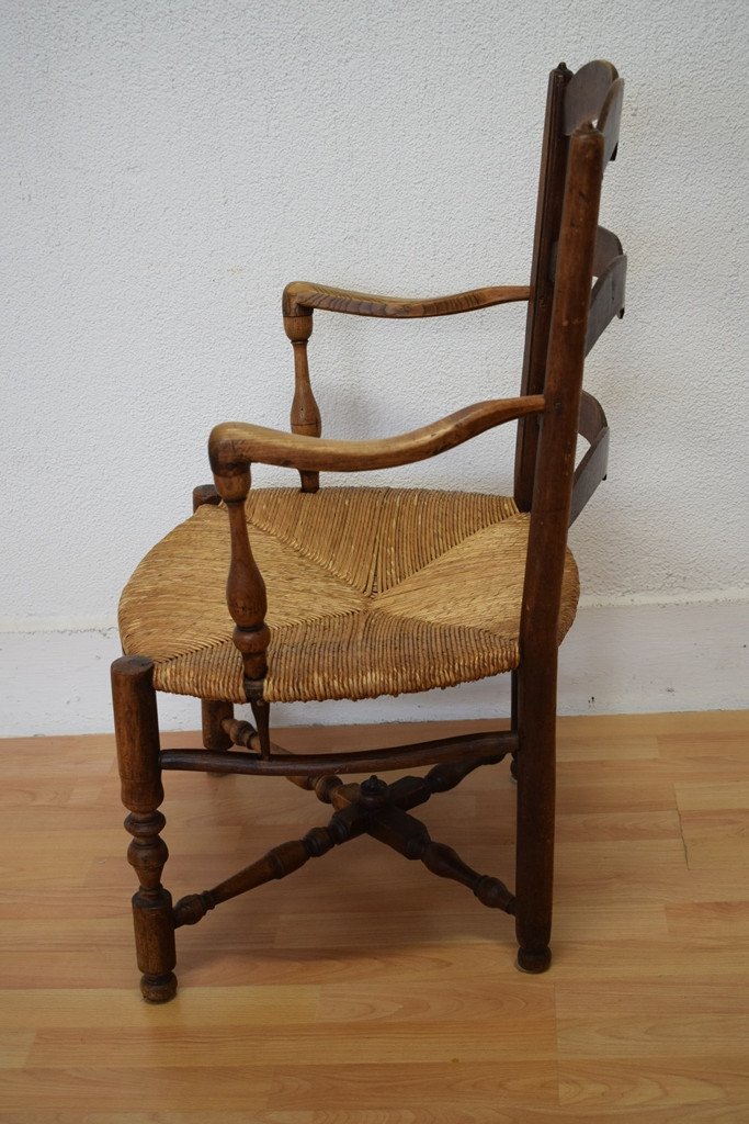 Provencal Armchair In Walnut-photo-3