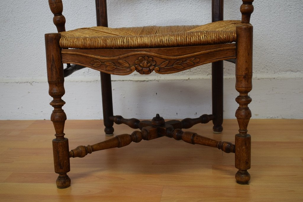 Provencal Armchair In Walnut-photo-4