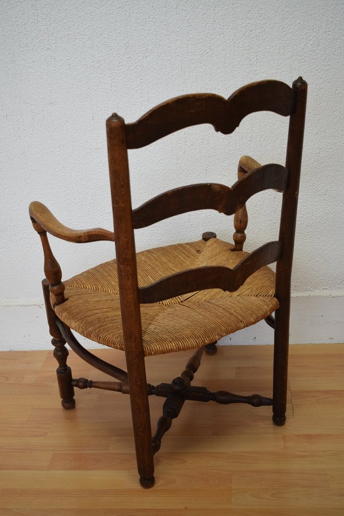 Provencal Armchair In Walnut-photo-3