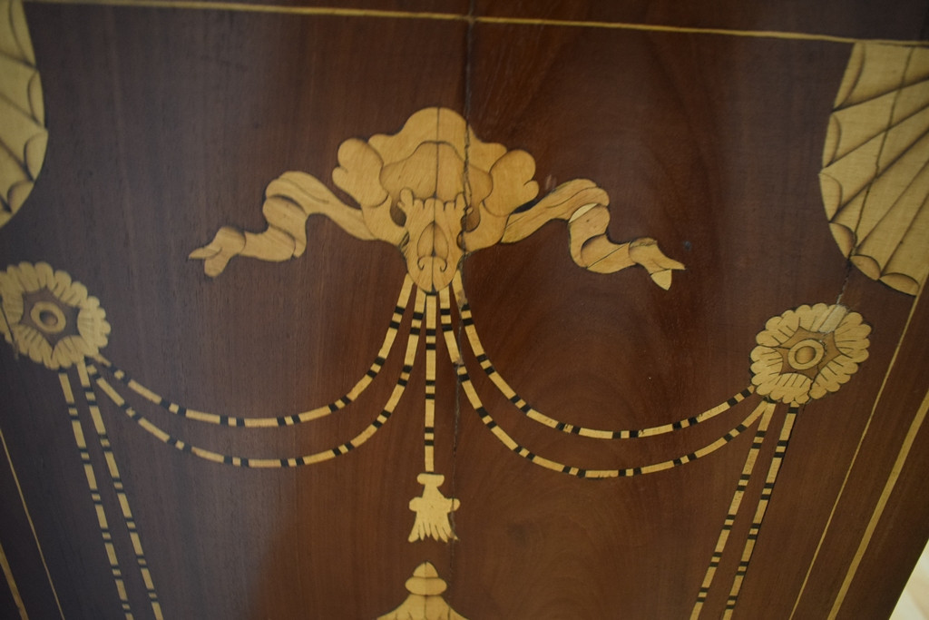 Victorian Mahogany And Marquetry Chest Of Drawers-photo-5