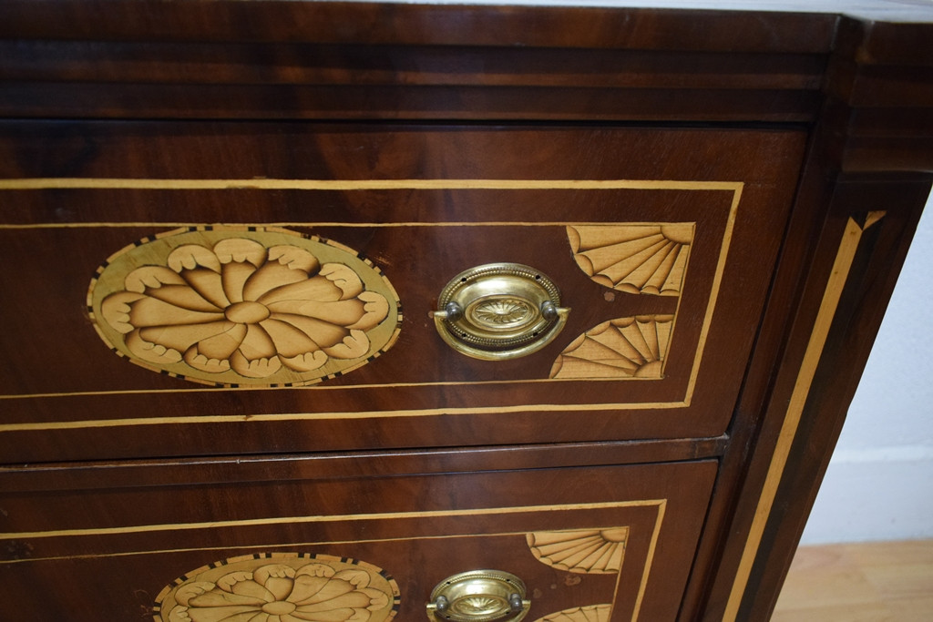 Victorian Mahogany And Marquetry Chest Of Drawers-photo-6