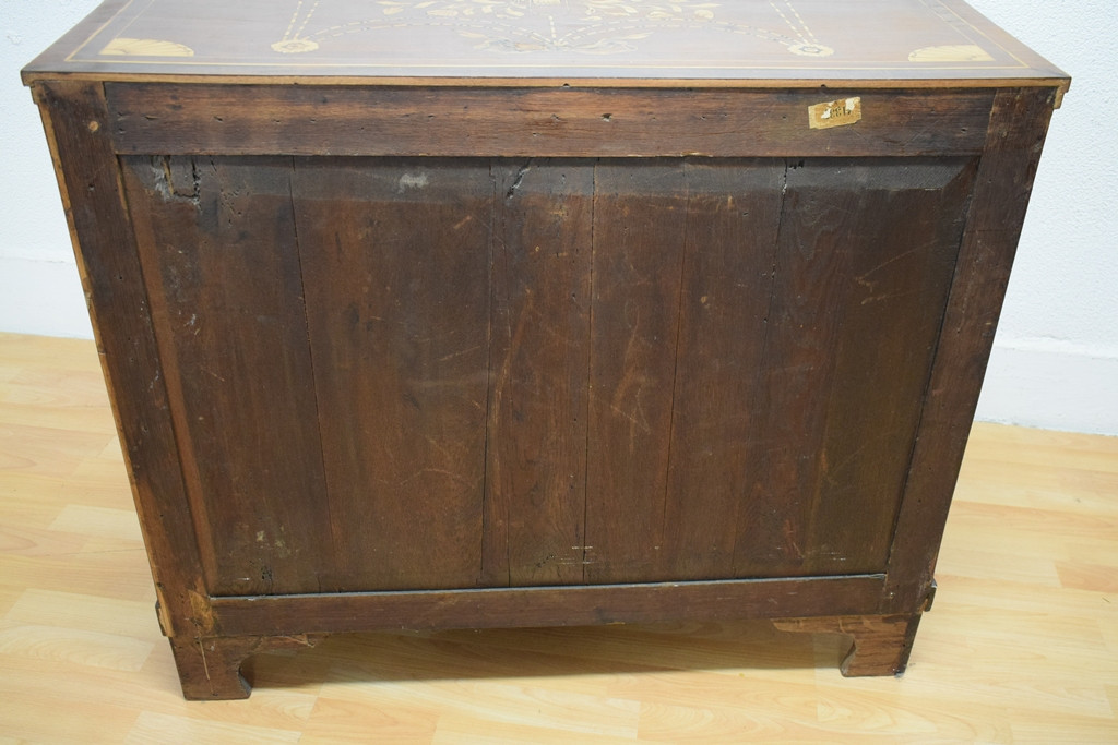 Victorian Mahogany And Marquetry Chest Of Drawers-photo-8