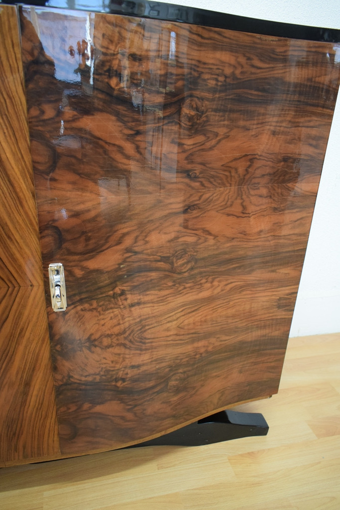 Art Deco 2-door Walnut Sideboard-photo-7