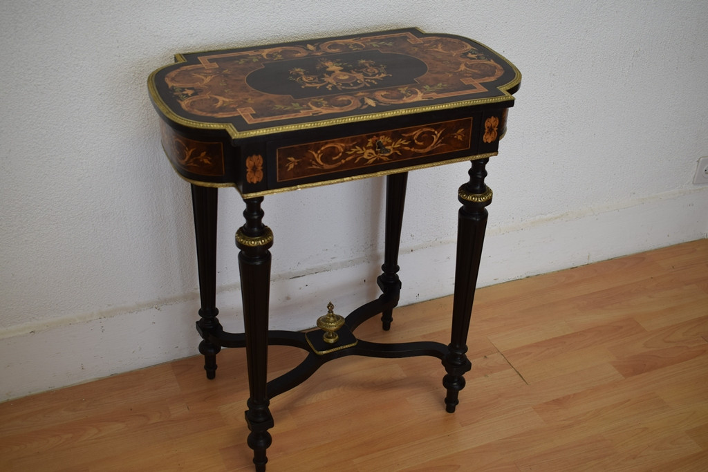 Napoleon III Worktop With Marquetry-photo-2
