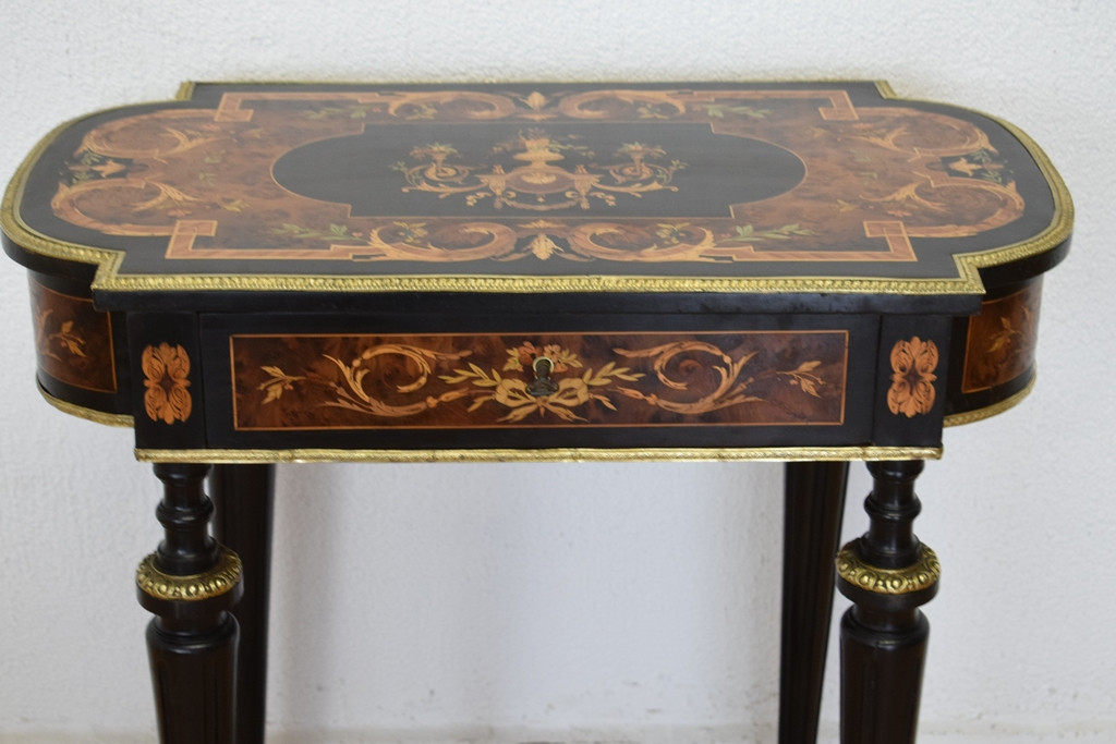 Napoleon III Worktop With Marquetry-photo-3