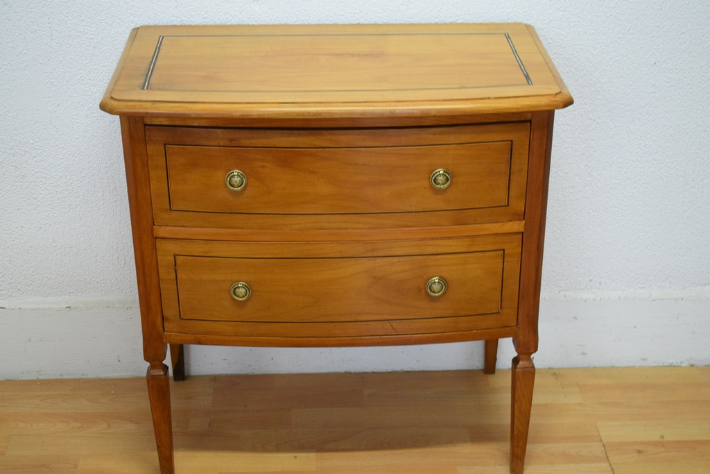 Small Louis XVI Cherrywood Chest Of Drawers With 2 Drawers