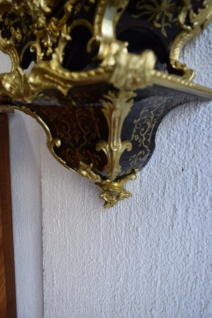 Louis XV Cartel With Its Lamp Base By Etienne Le Noir-photo-4