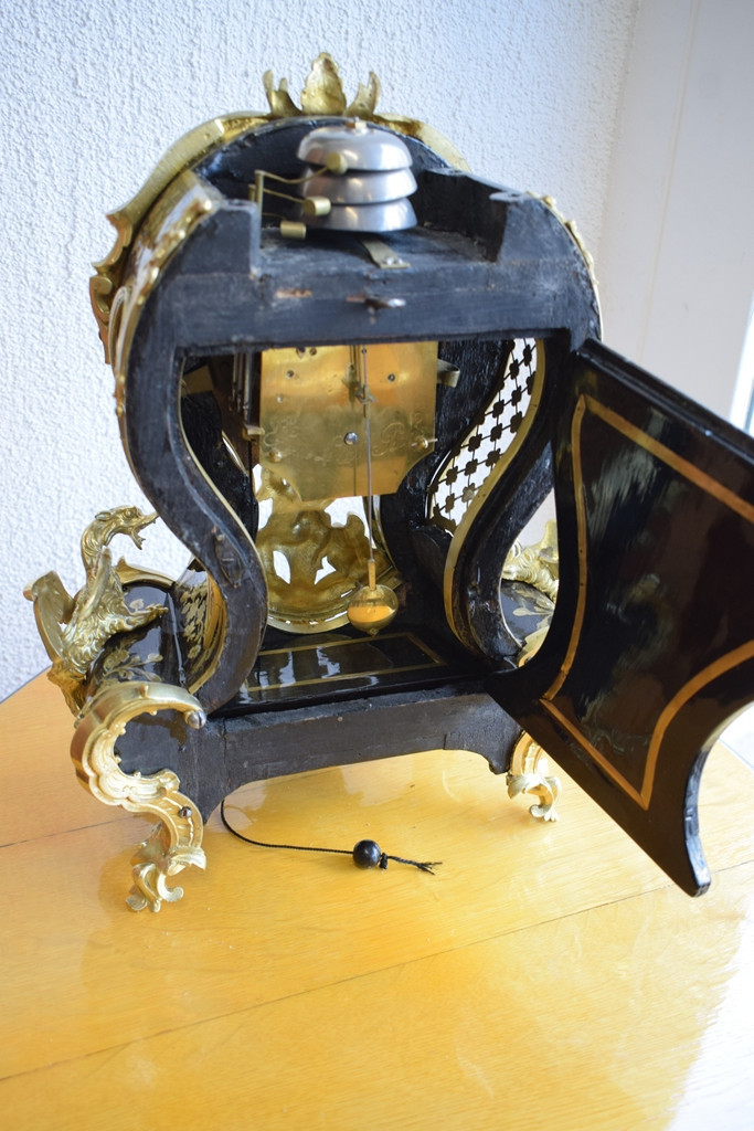 Louis XV Cartel With Its Lamp Base By Etienne Le Noir-photo-8