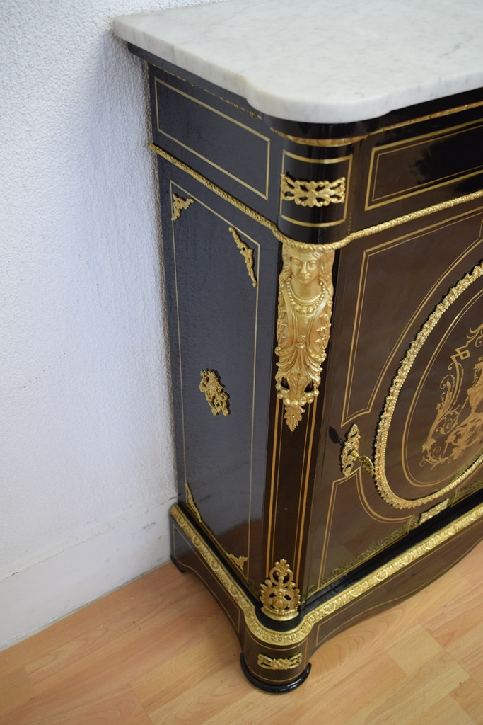 Buffet d'appui Napoléon III à 1 porte-photo-4