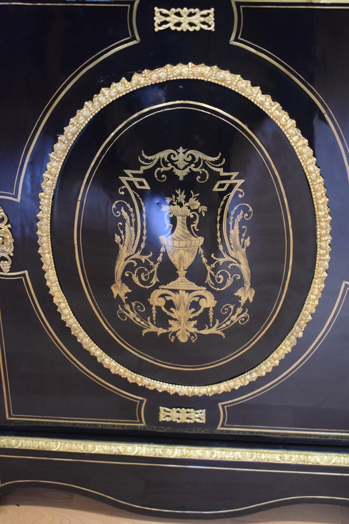 Buffet d'appui Napoléon III à 1 porte-photo-2