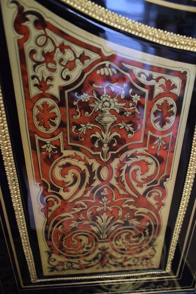 Bonheur du jour en marqueterie Boulle Napoléon III-photo-3