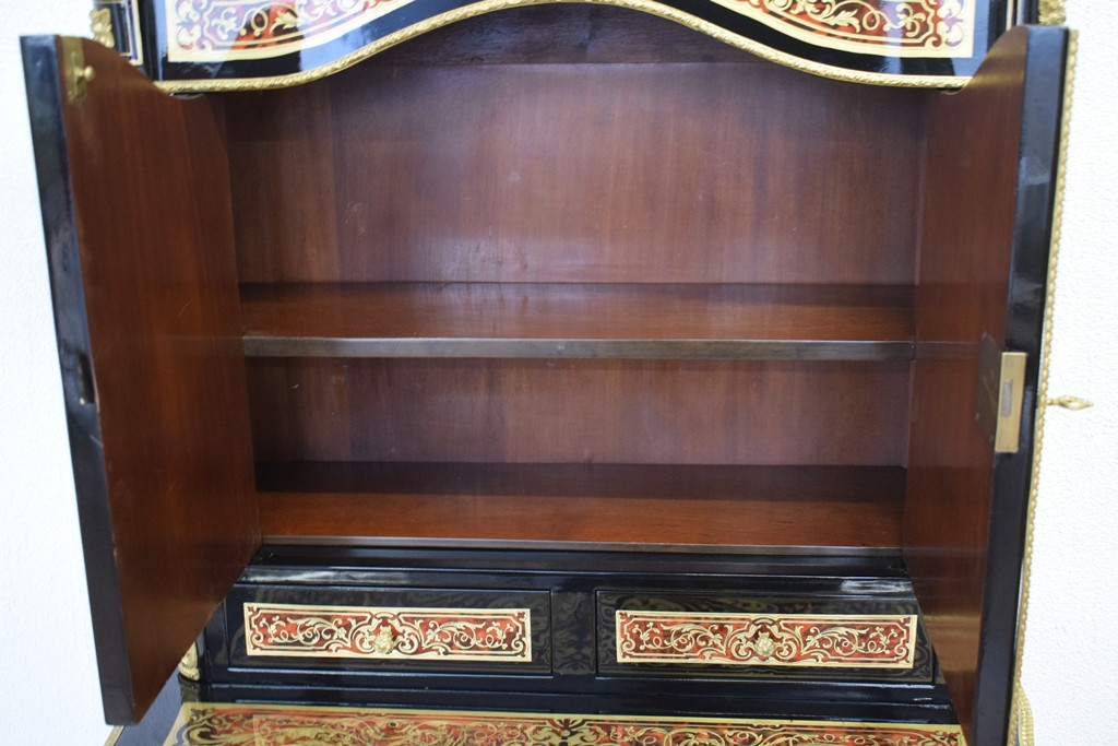 Bonheur du jour en marqueterie Boulle Napoléon III-photo-8