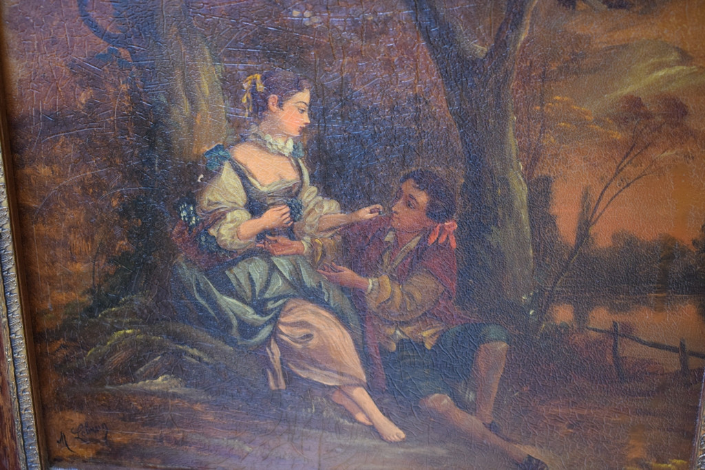 Vitrine transition Louis XV  / louis XVI à 2 portes vitrées-photo-3